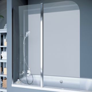 Шторка для ванны Koller Pool Waterfall Line QP95(left) chrome,clear